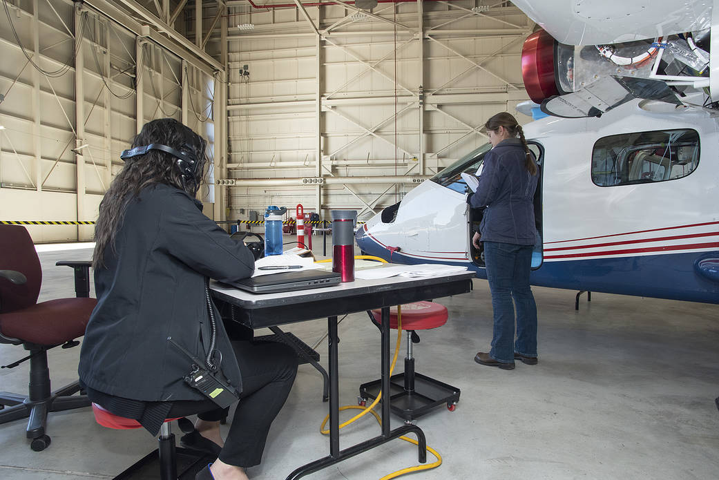 NASA engineers put the X-57 through its initial telemetry tests at AFRC.