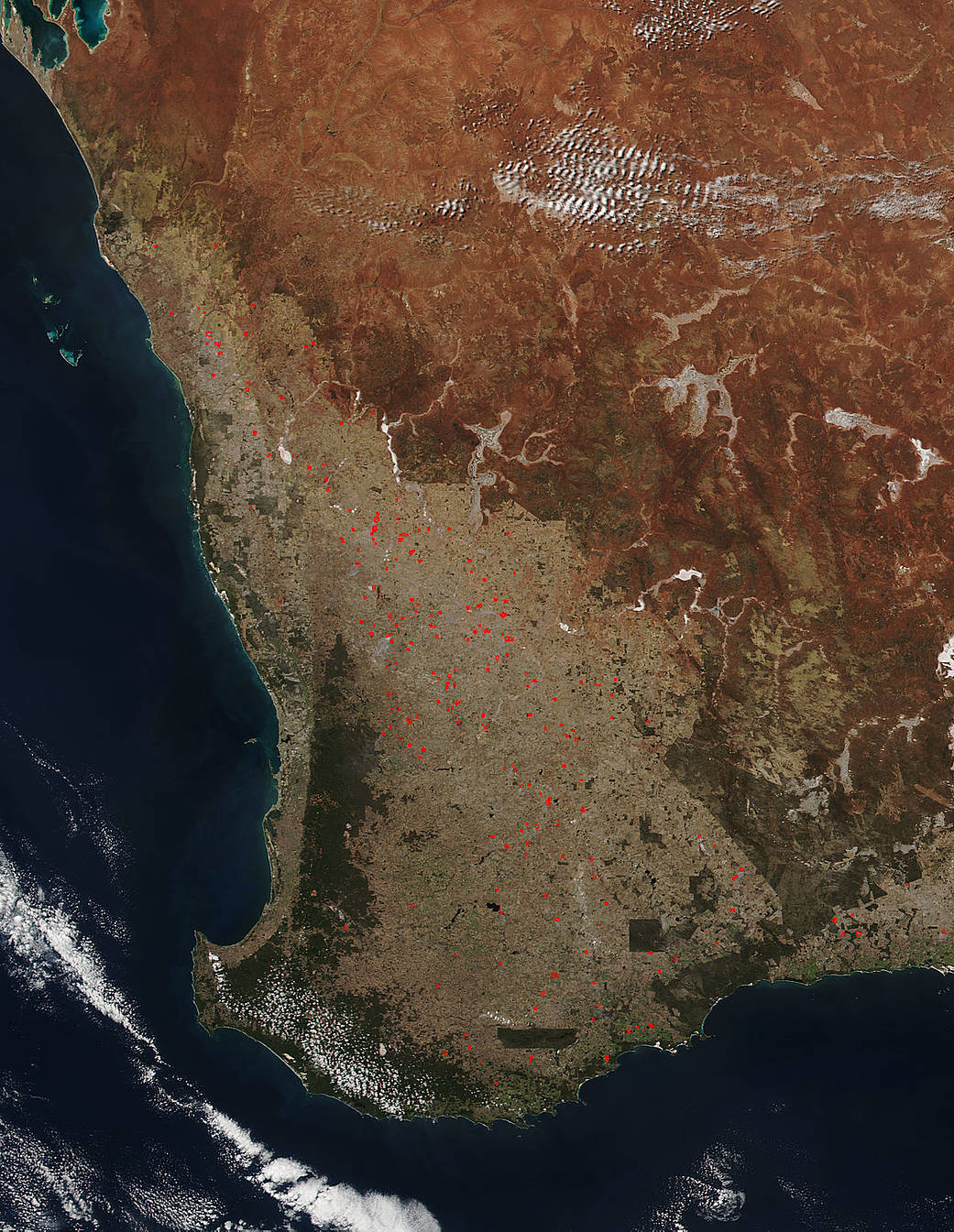 bushfires in Western Australia