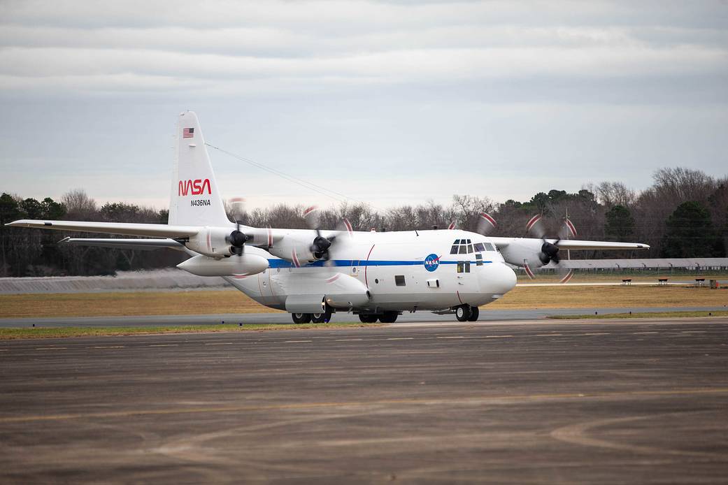 An Early Present NASA Aircraft Home for the Holidays with a Shiny