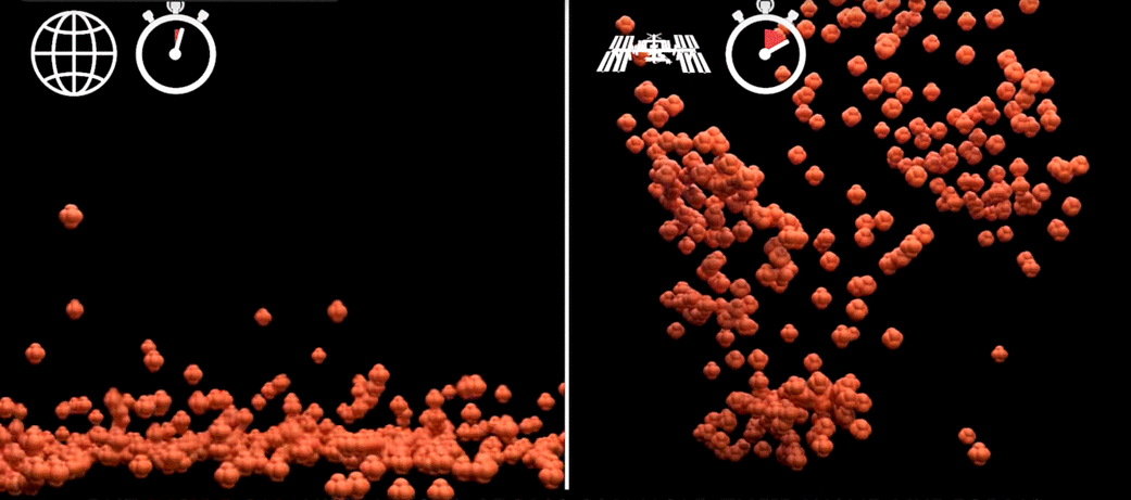 Cold Atom Lab - 1g vs Microgravity