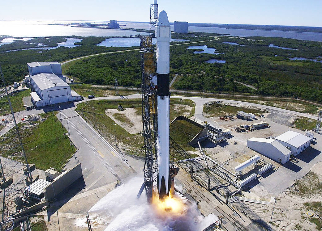 Falcon 9 Lifts off for SpaceX CRS-16