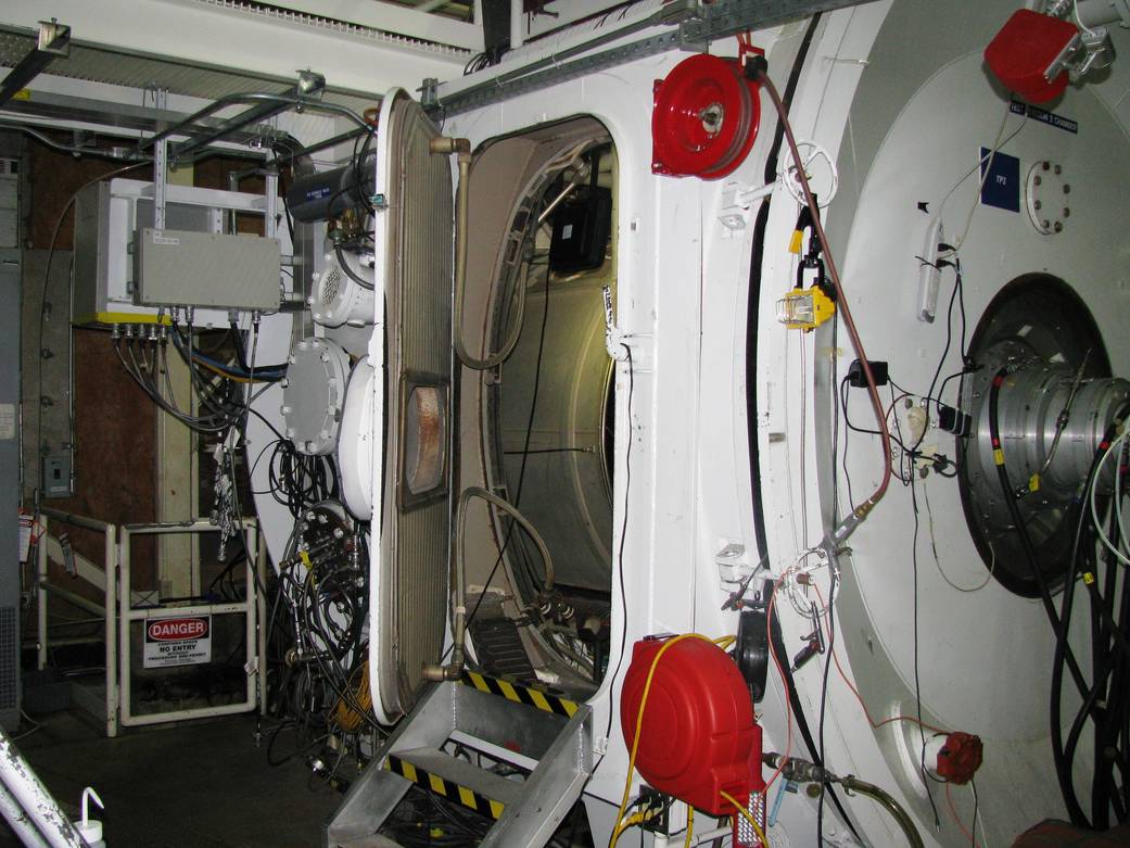 The Vacuum Chamber for Test Position 2, facing northeast