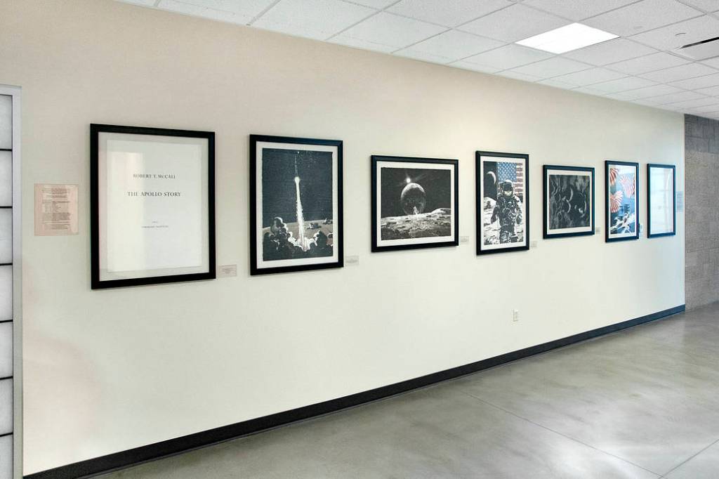 The Apollo Story, a suite of five lithographs created by the late aerospace artist Robert T. McCall