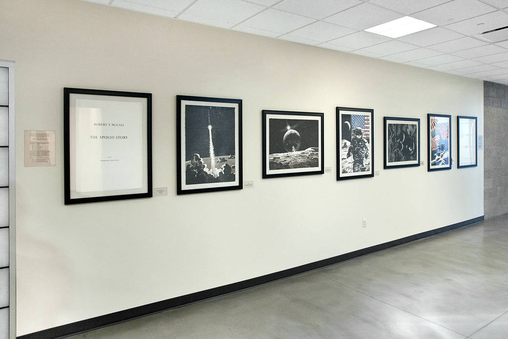 The Apollo Story, a suite of five lithographs created by the late aerospace artist Robert T. McCall depicting the legacy of the 