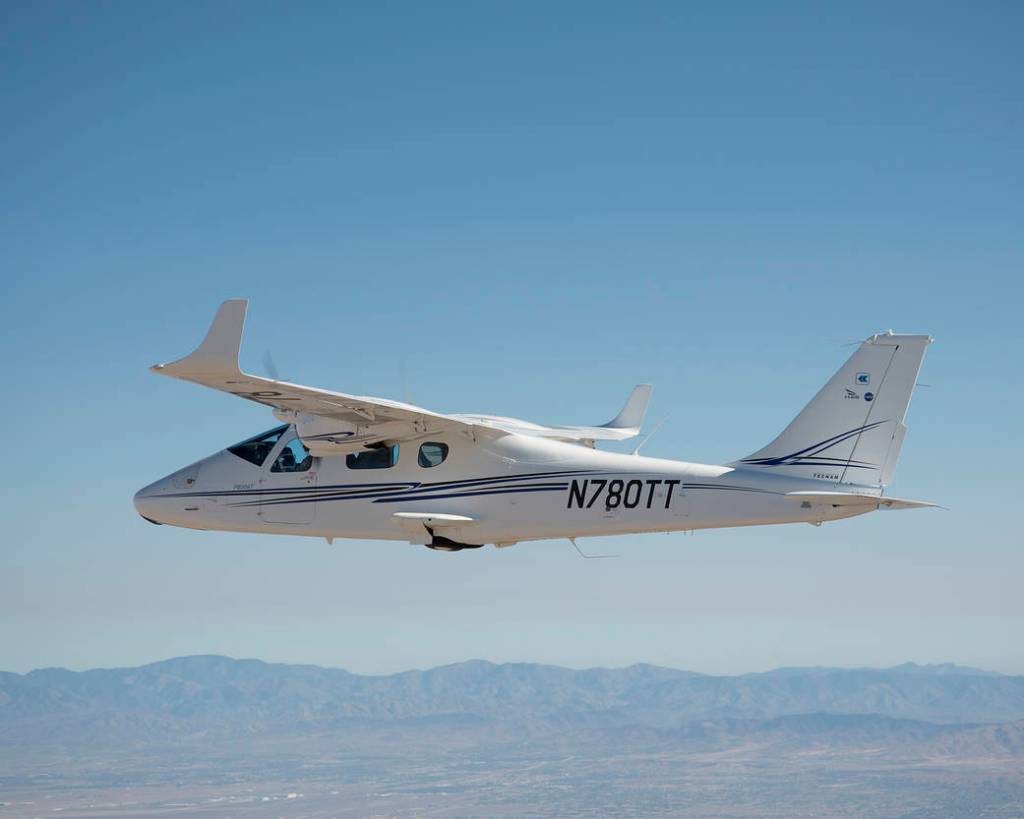 AFRC Pilots fly a Tecnam P2006T