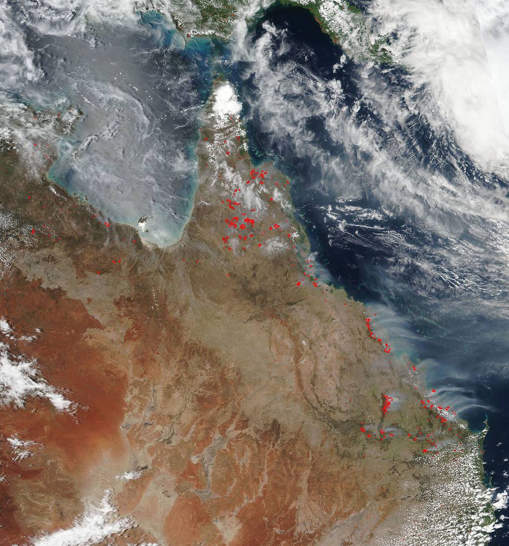 fires in Queensland Australia