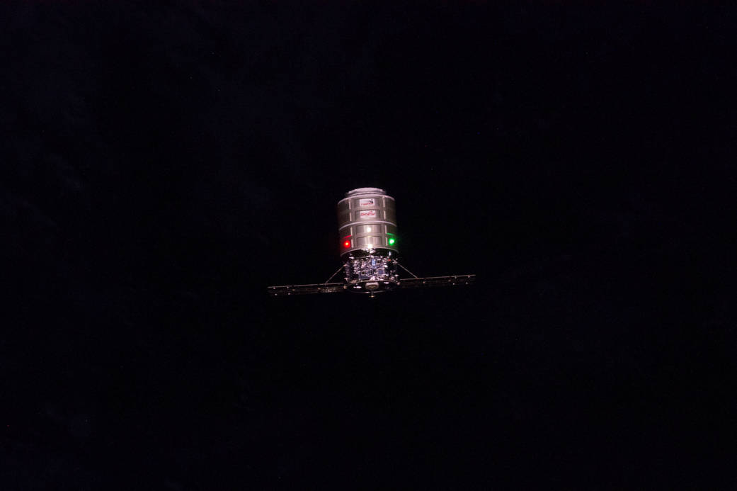 Cygnus Approaches Space Station