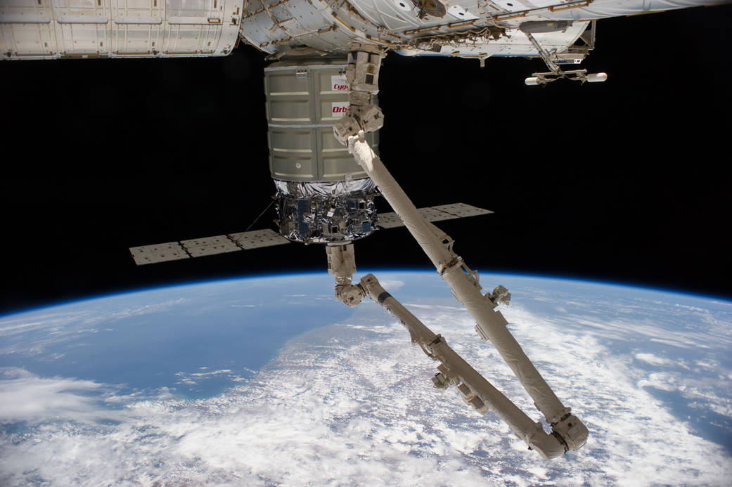 Cygnus Berthed to Space Station