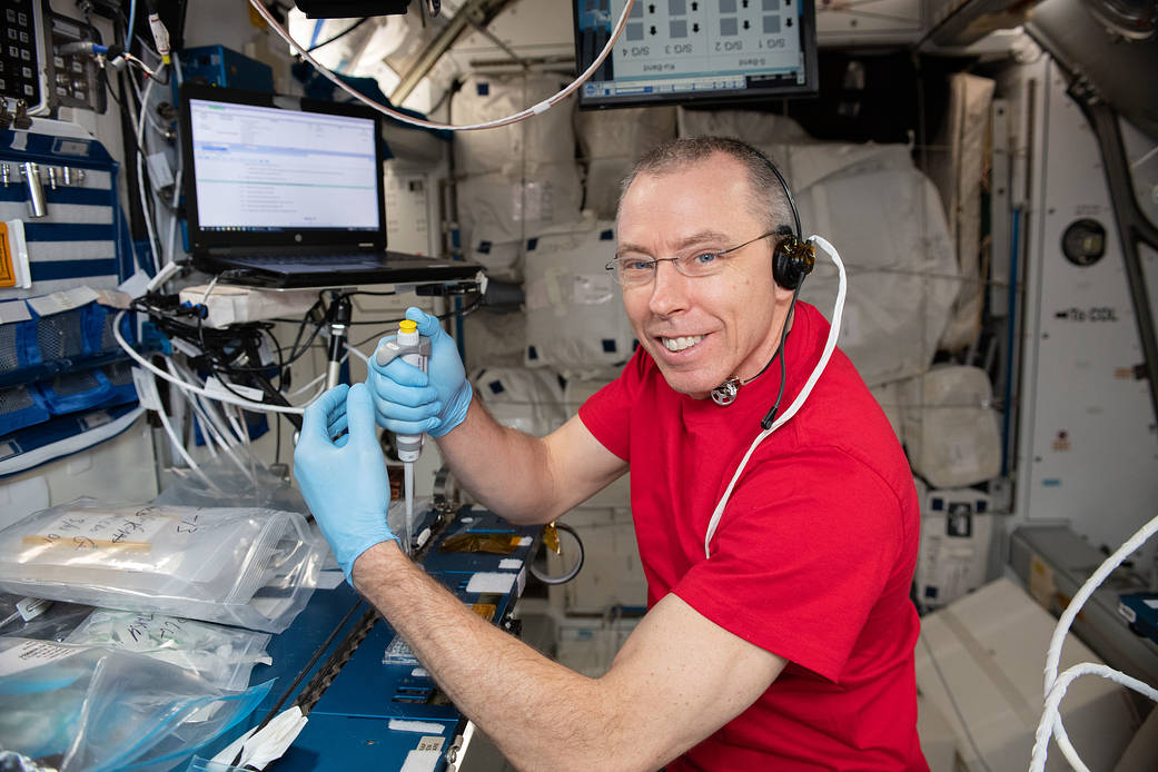 Expedition 56 Commander Drew Feustel is inside the Harmony module