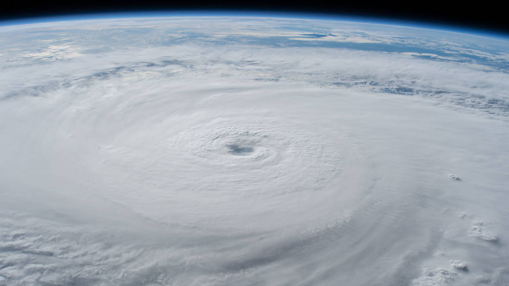 Hurricane Lane with its well-defined eye