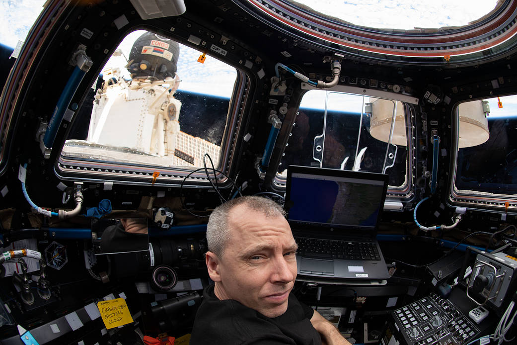 Expedition 56 Commander Drew Feustel of NASA
