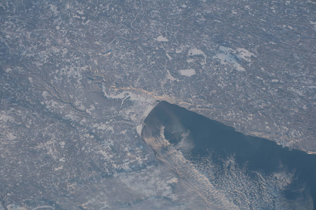 The western tip of Lake Superior