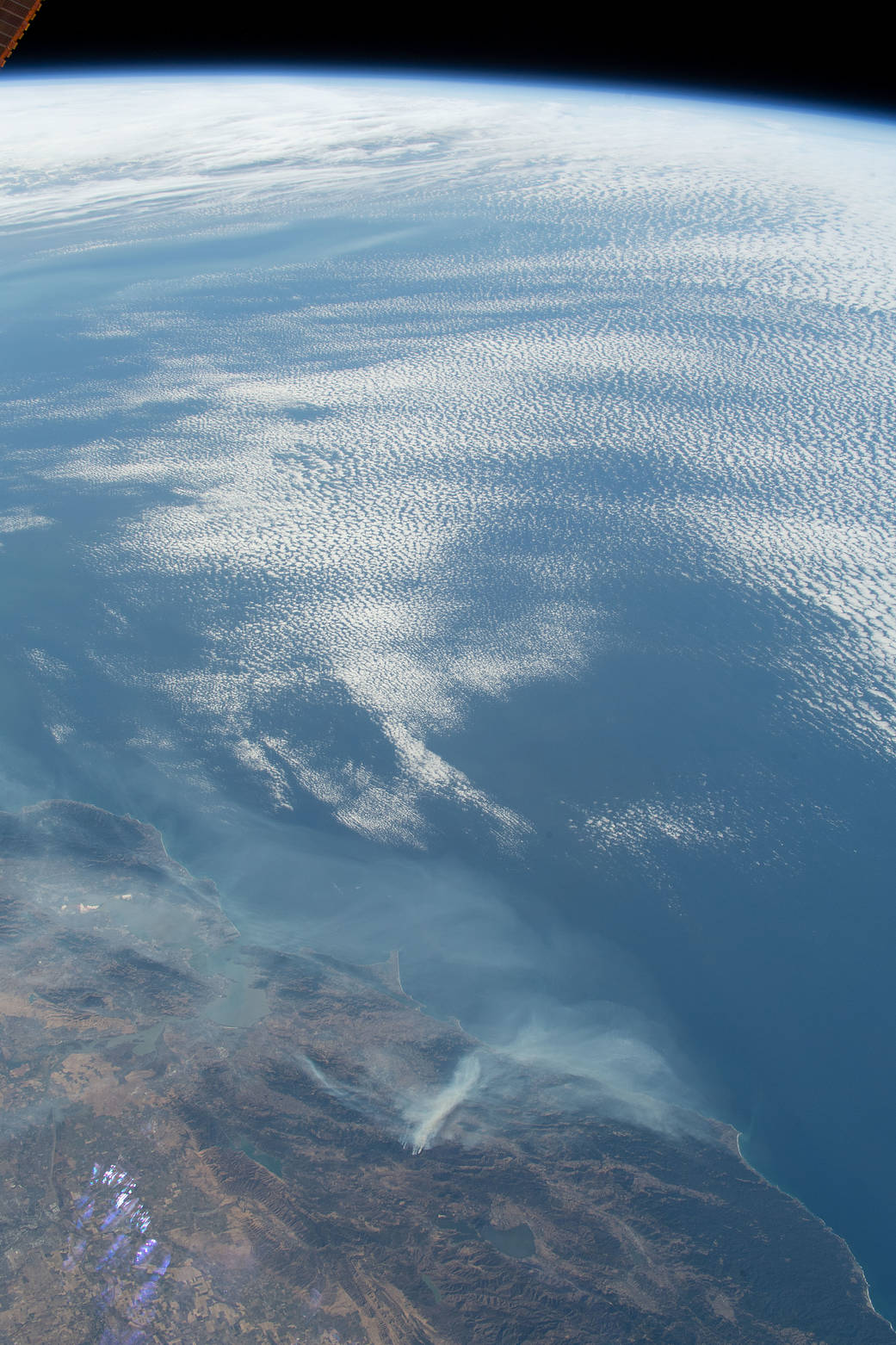 The wildfires in California north of the San Francisco Bay Area