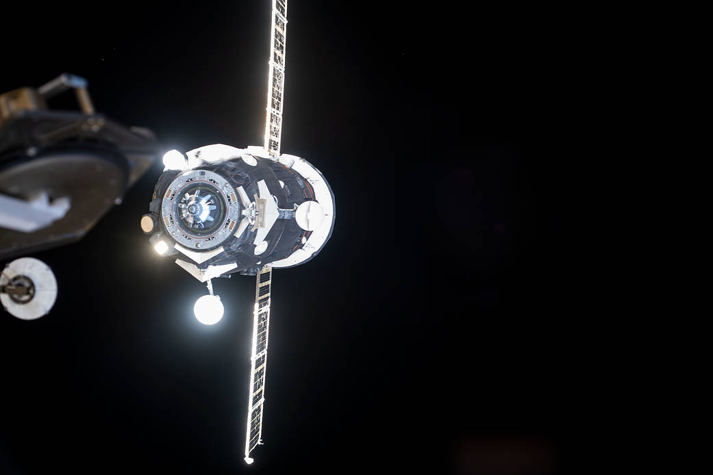 Russia's Progress 73 cargo craft departs the station