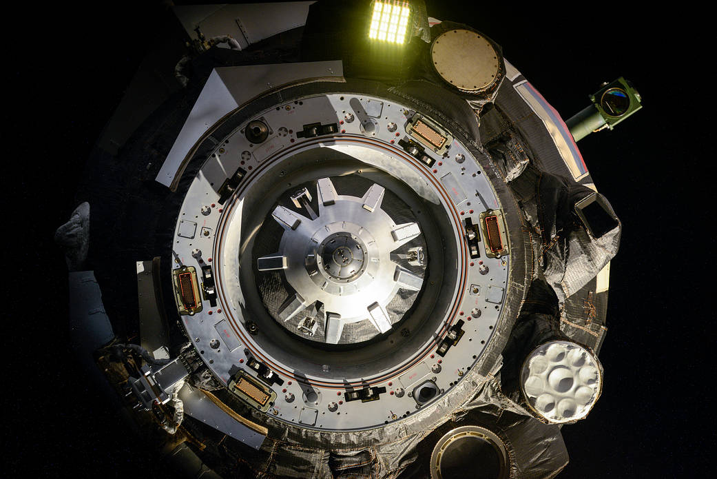 The docking module of the Soyuz MS-15 crew ship