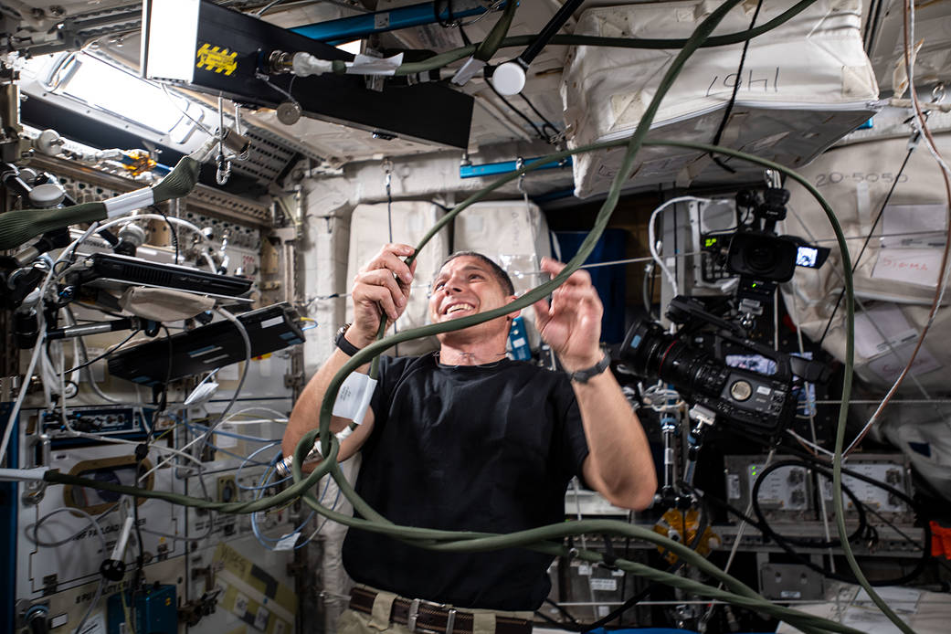 Expedition 64 Flight Engineer Michael Hopkins of NASA