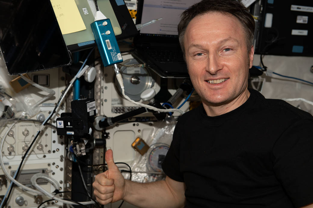ESA astronaut Matthias Barron poses for a portrait