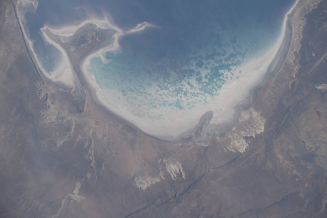 The coast of Turkmenistan on the Garabogazköl Basin