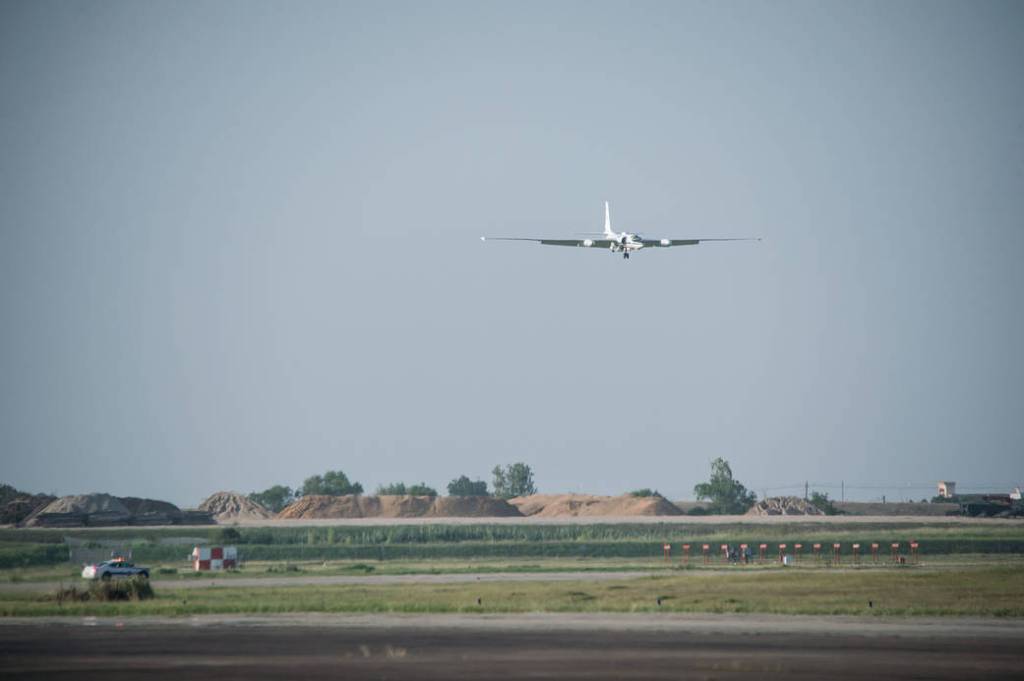 The ER-2 Aircraft Arrives at Ellington Field