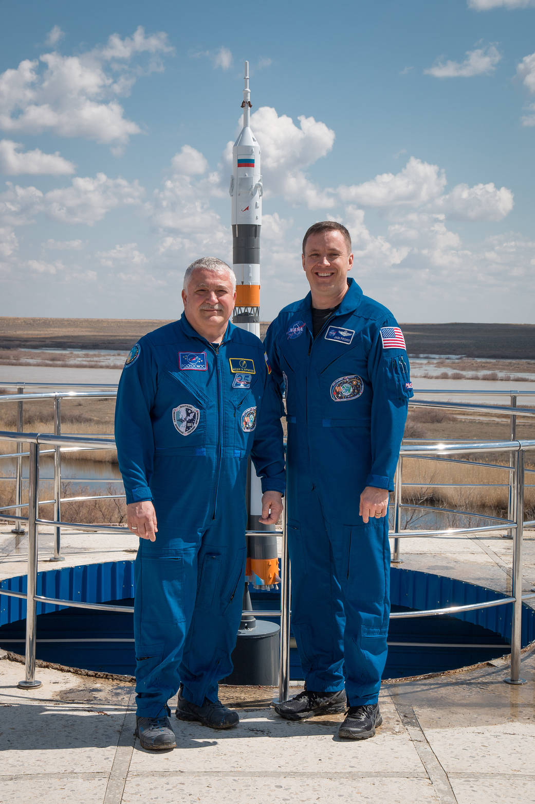 Expedition 51 Crew During Traditional Pre-Launch Activities