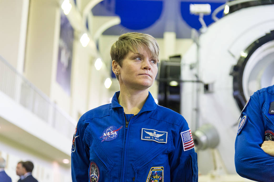 Expedition 58 crew member Anne McClain of NASA