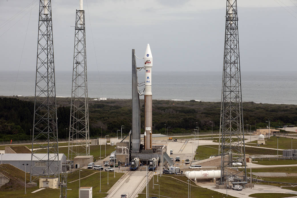 MAVEN at the launch pad. Credit: NASA/Kim Shiflett