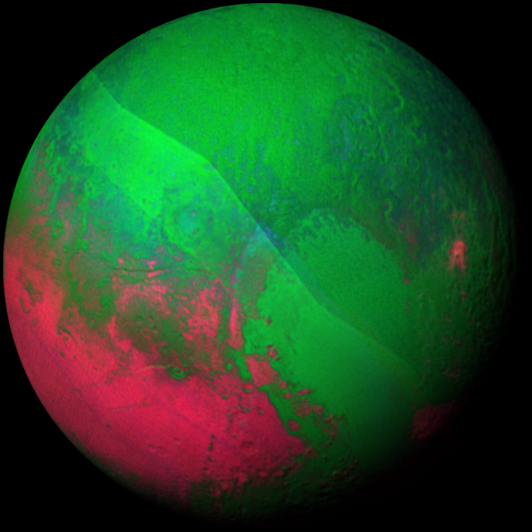 what color is pluto nasa