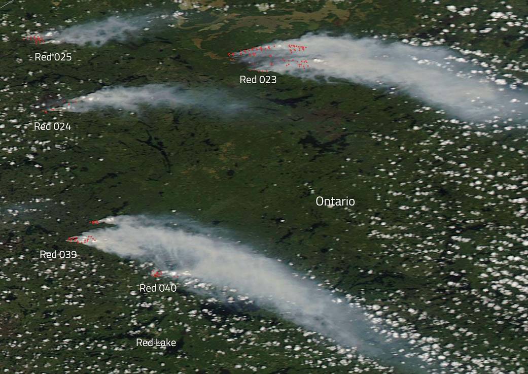 Fires in Ontario