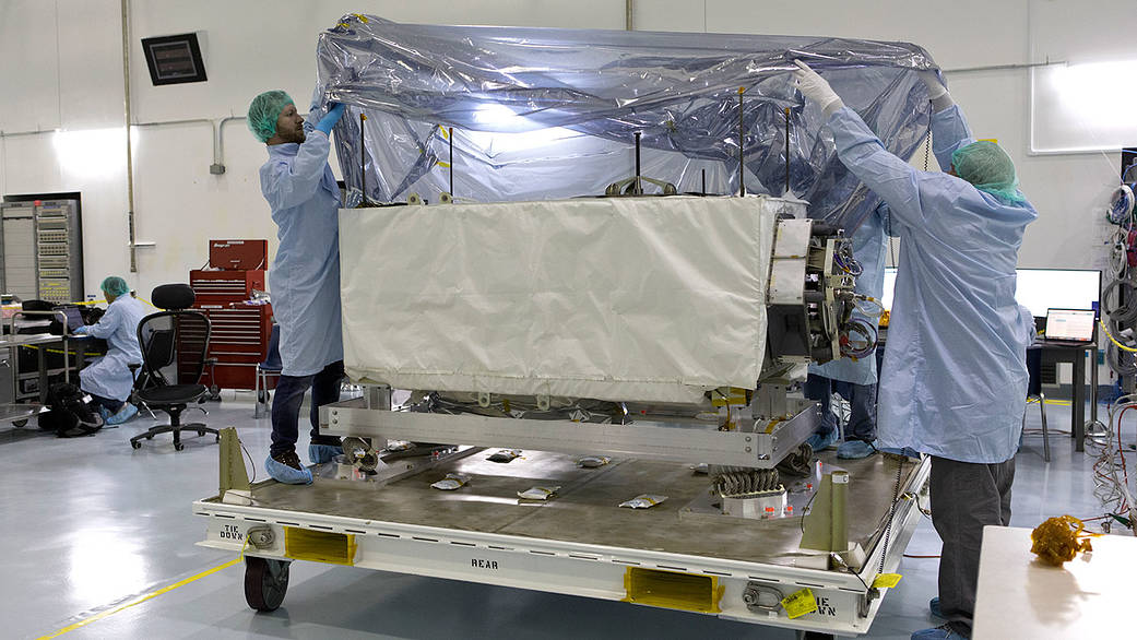 ECOSTRESS arrives at Kennedy Space Center in preparation for launch to the space station this summer