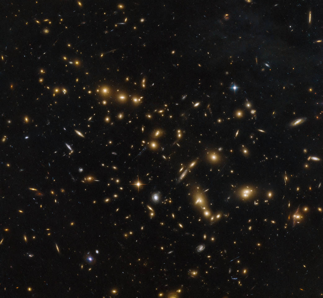 galaxies everywhere on black space