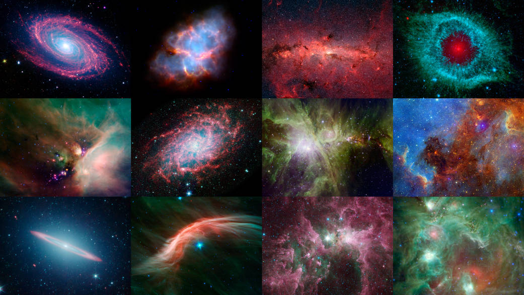 NASA's Spitzer Space Telescope is celebrating 12 years in space with a new digital calendar