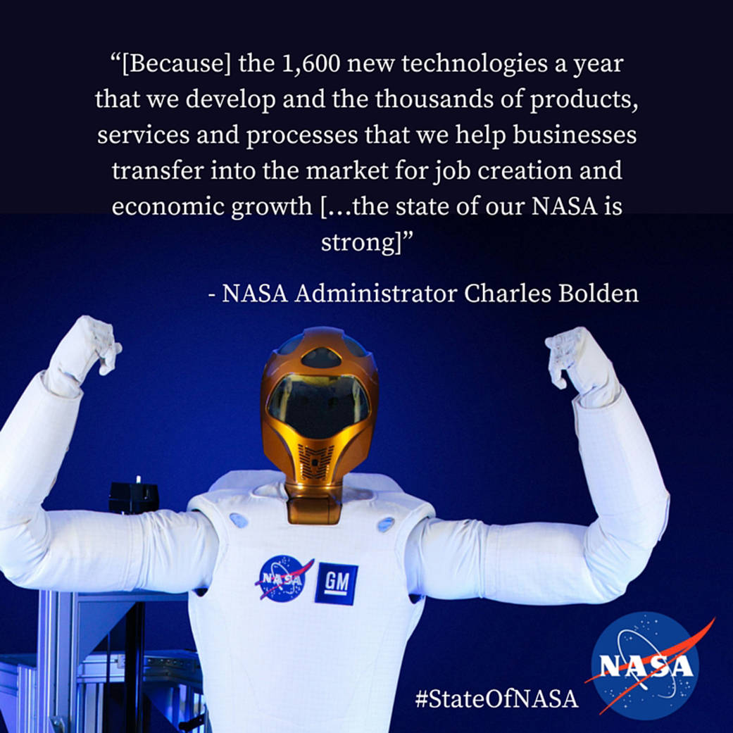 Robonaut, #StateOfNASA