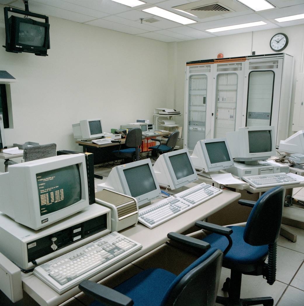 View of the Control Room in ARMSEF after early 1990s upgrade, facing northwest