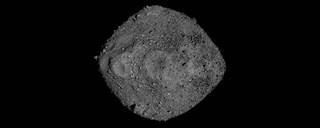 This mosaic of Bennu was created using observations made by NASAs OSIRIS-REx spacecraft, which studied the asteroid in close proximity for over two years.