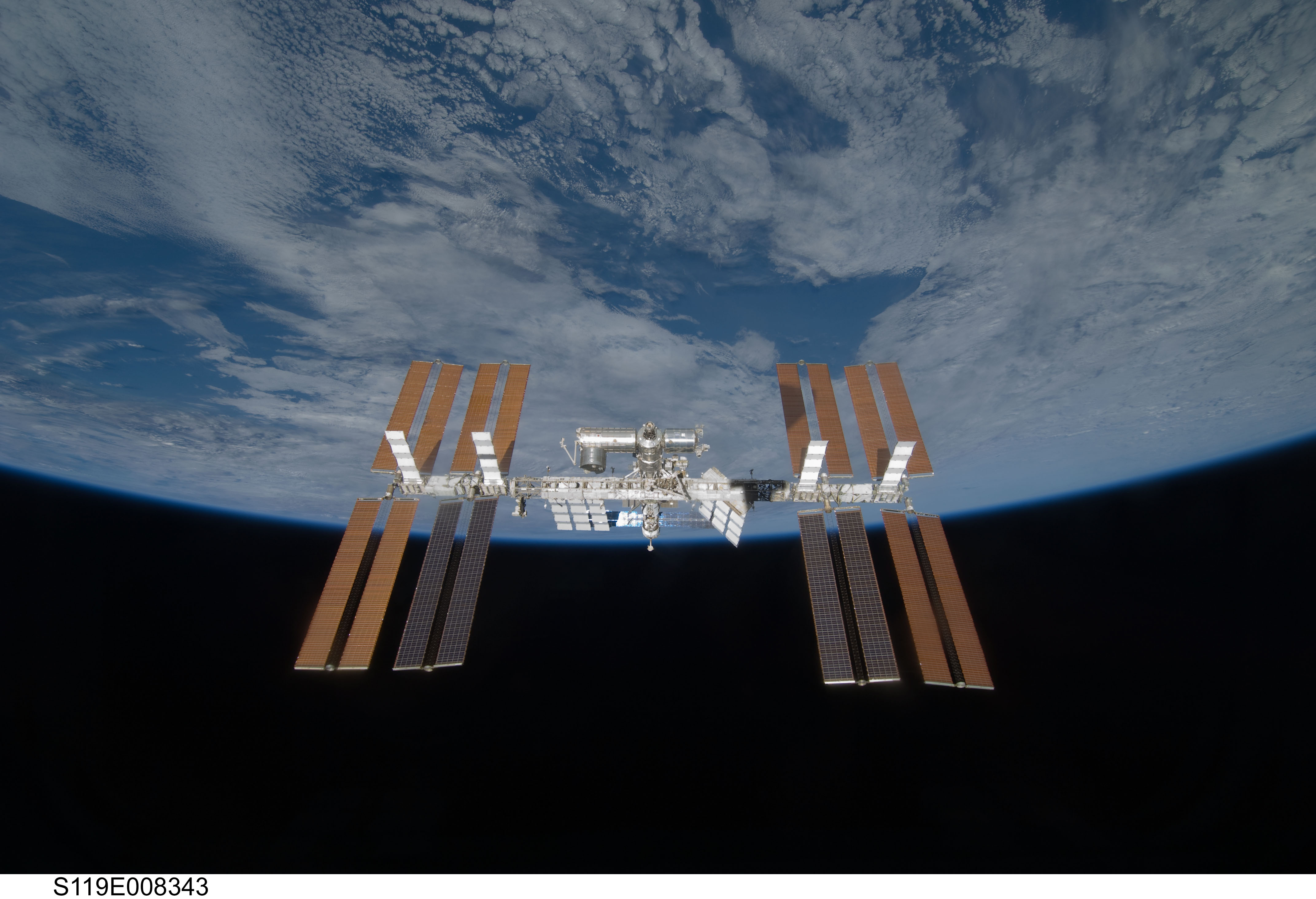 international space station cross section