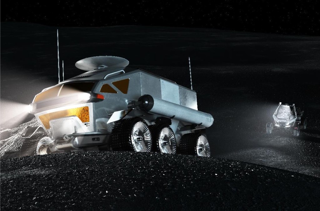 Outfitted with robotics, cameras, sensors, and scientific instruments, the pressurized rover will be a mobile laboratory for exploration activities across large areas of the lunar surface during both crewed and uncrewed missions.  