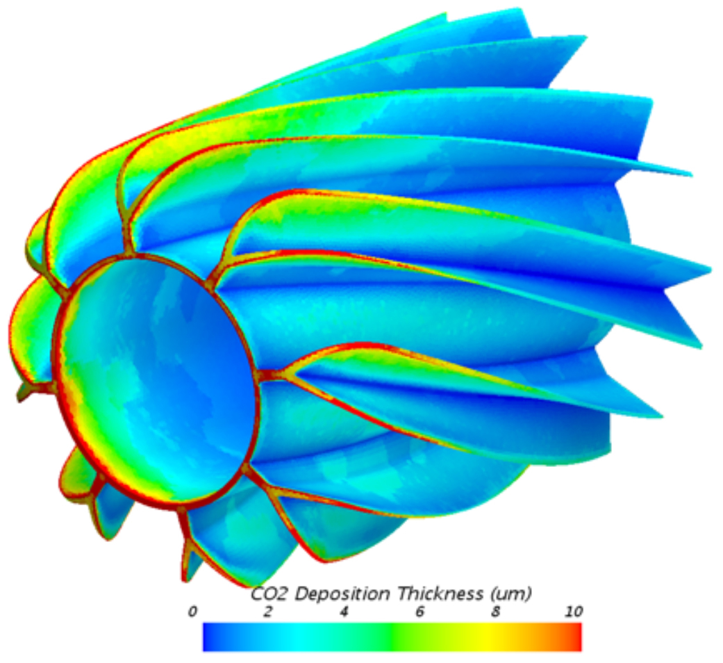 air flowing past a cryogenically cooled cold-fin