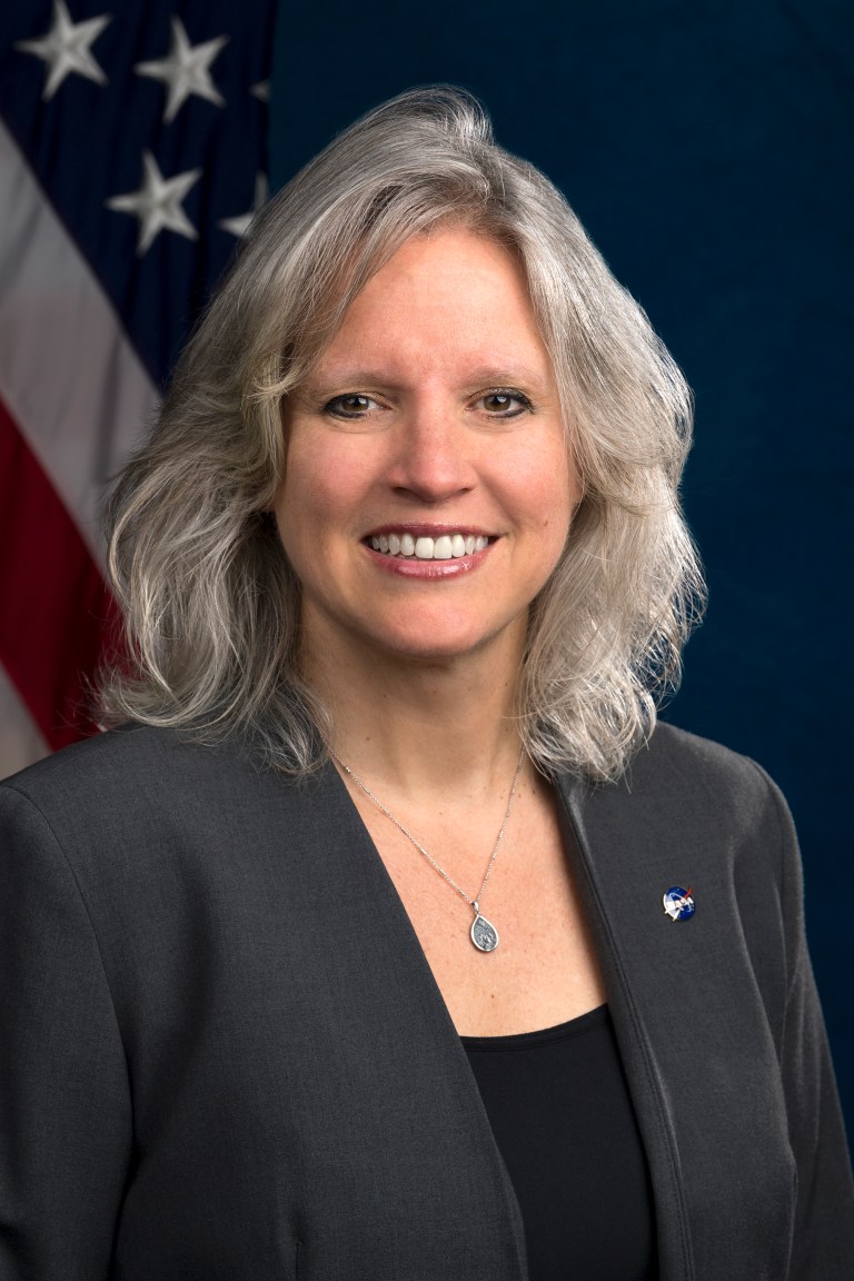 Formal portrait of Mary Beth Wusk in studio