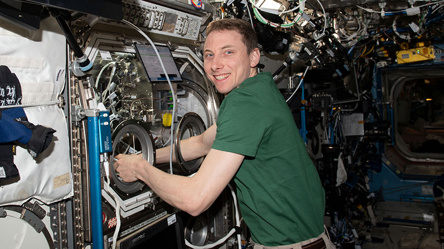 Astronaut Woody Hoburg works on physics research to create a superior graphene aerogel benefitting both Earth and space industries.