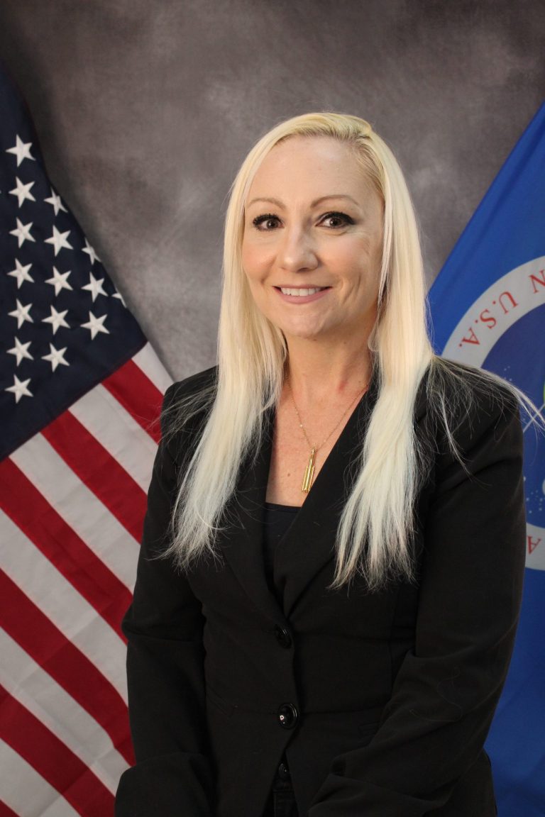 Official NASA portrait of Amanda Stevenson.