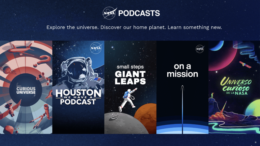 Atención, oyentes de pódcasts: La NASA ya está disponible en Spotify