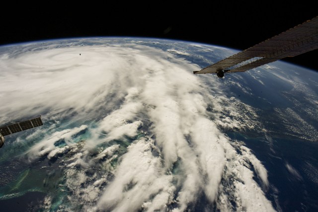 Hurricane Ian is pictured from the International Space Station as it orbited 258 miles above the Caribbean Sea east of Belize. At the time of this photograph, Ian was just south of Cuba gaining strength and heading toward Florida.