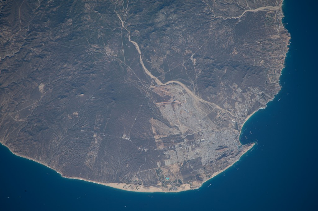 iss068e024952 (Nov. 25, 2022) --- Cabo San Lucas, on the Pacific coast of the southern tip of Baja California, is pictured from the International Space Station as it orbited 259 miles above.