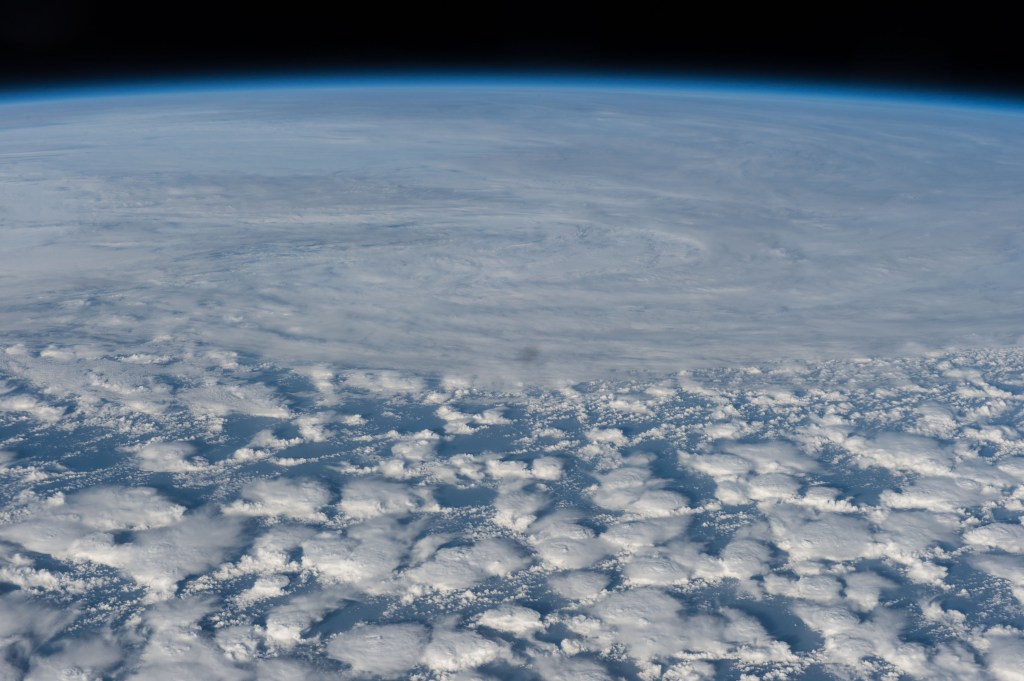 Cyclone Debbie over Australia as seen by members of Expedition 50 aboard the International Space Station on Mar 27, 2017. After devastating Australia over the last days of March the massive category four cyclone lashed New Zealand closing motorways and causing a major landslip. The storm hit parts of New Zealand still recovering from a devastating earthquake four months ago.
