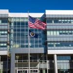 On Jan. 26, 2022, the U.S. and NASA flags were raised at Building 4221 to mark the transfer of headquarters to that building at Marshall Space Flight Center in Huntsville, Alabama.