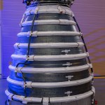 RS-25 engine with second production nozzle installed