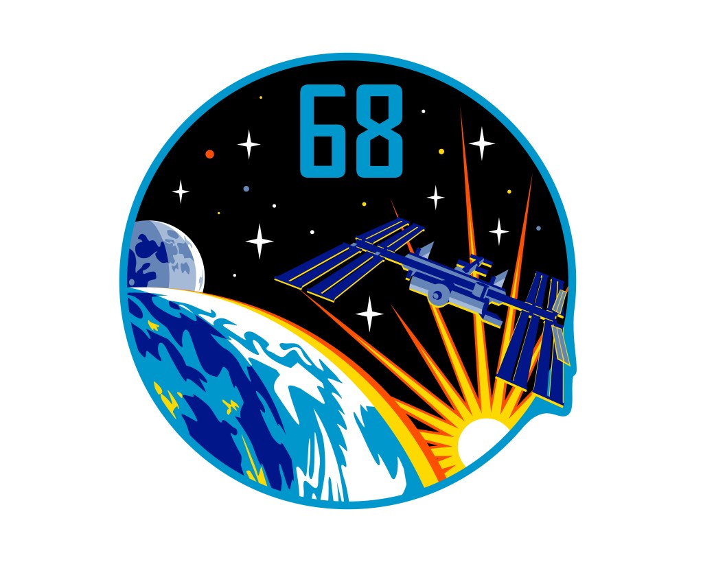 iss068-s-001 (June 15, 2022) --- The official insignia of the Expedition 68 mission aboard the International Space Station.