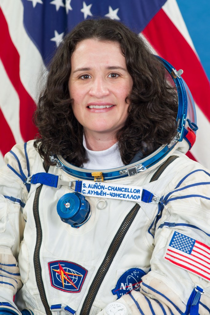 jsc2018e038857 (Jan. 22, 2018) --- Portrait of NASA astronaut and Expedition 56-57 Flight Engineer Serena Auñón-Chancellor attired in her Sokol launch and entry suit at the Gagarin Cosmonaut Training Center in Star City, Russia.