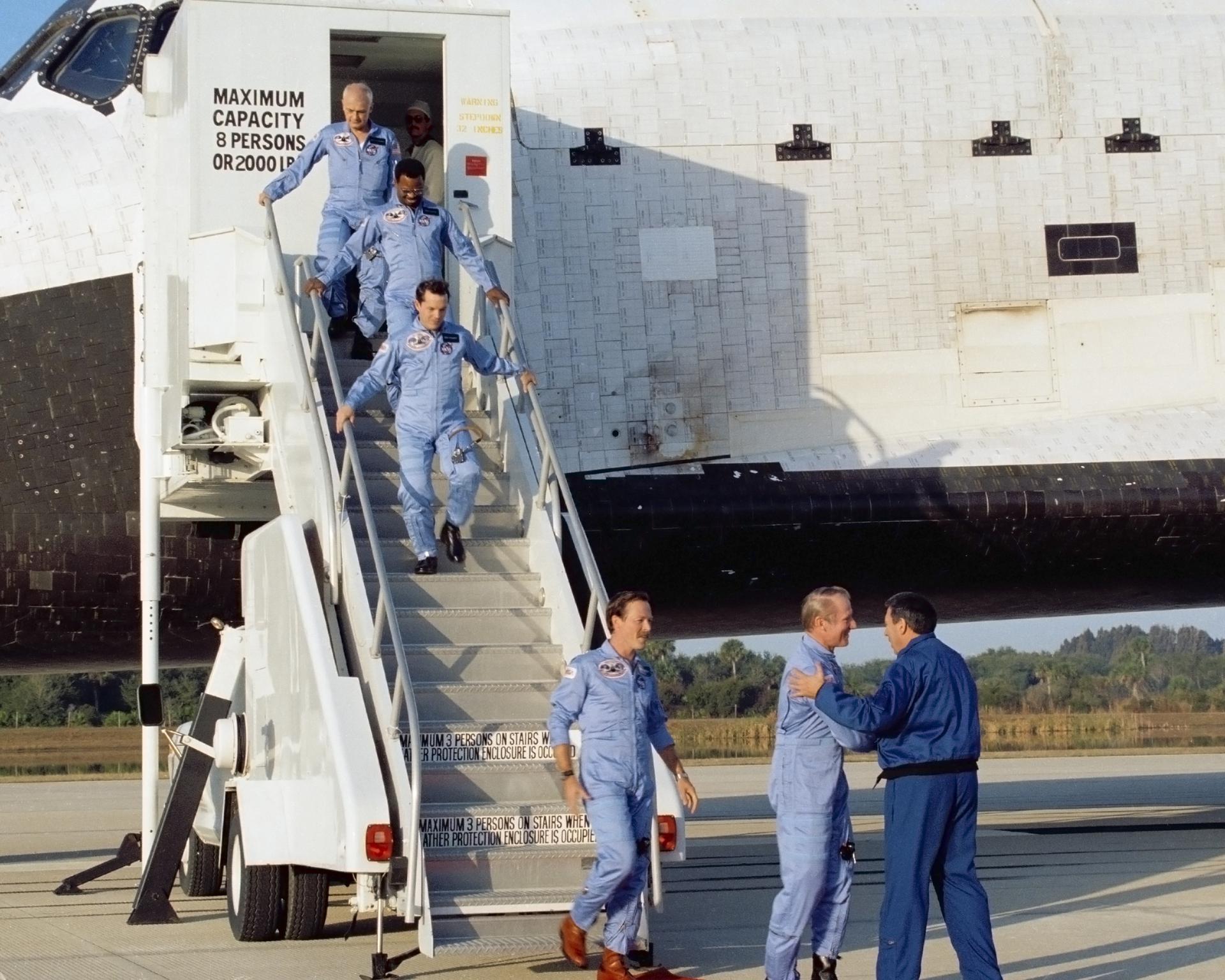 40 Years Ago: STS-41B, the First Flight of the Manned Maneuvering Unit -  NASA
