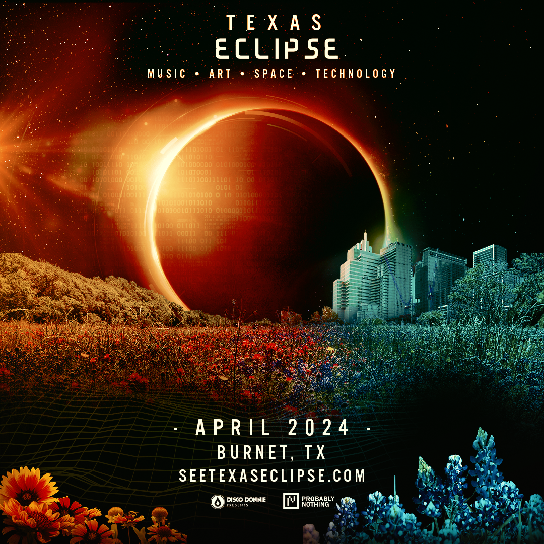 Graphic for Texas Eclipse Festival.
